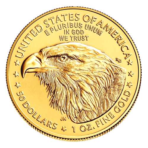 1oz American Eagle Gold Coin Back