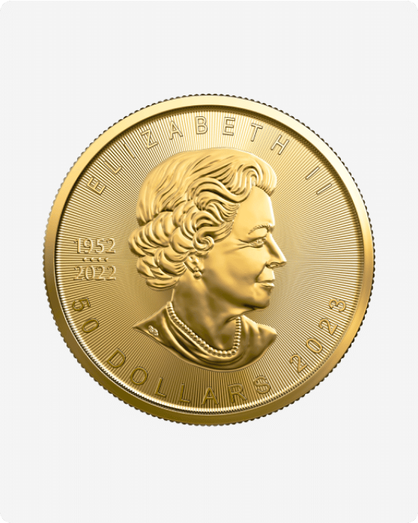 Gold Canadian Maple Leaf Coin