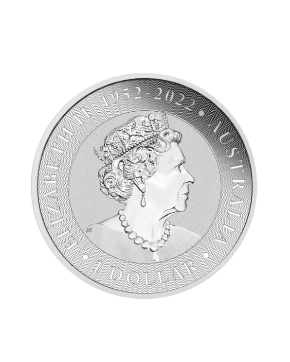 Silver Australian Kangaroo Coin-transparent